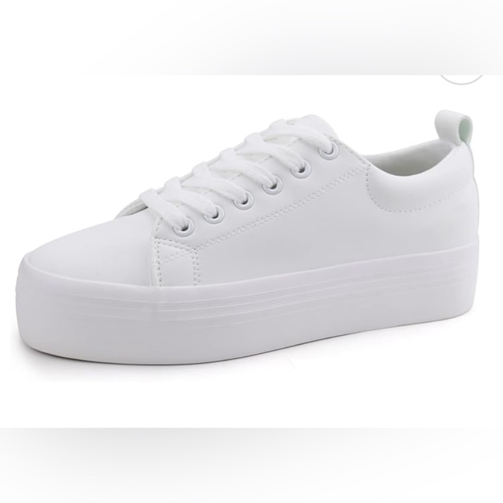 White platform shoes